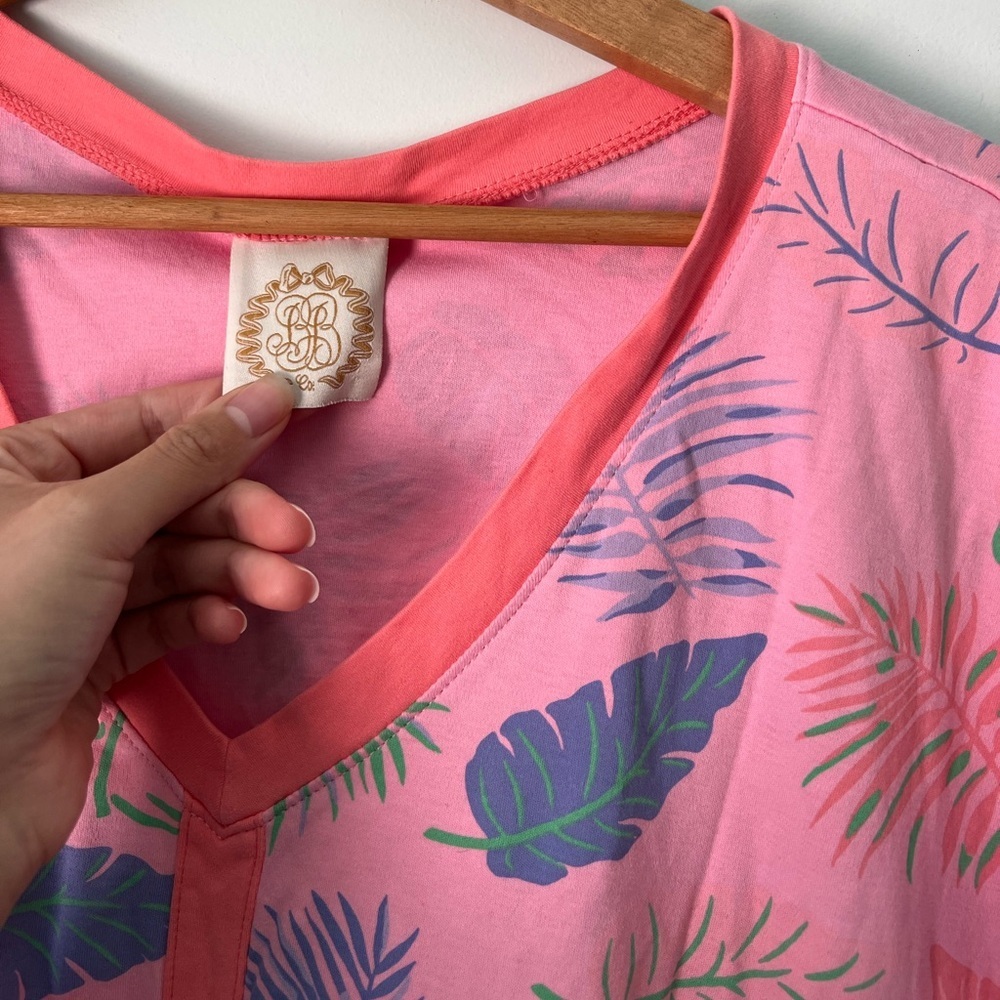 💌 TBBC Women’s Katie Cover Up in Caicos Canopy w/ Parrot Cay Coral size XS - Picture 3 of 6